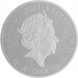 2021 Gothic Crown Victoria Portrait 5 oz Silver Proof Coin Obverse