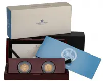 2022 Gold Proof Elizabeth II Platinum Jubilee 50 Pence 2 Coin Set