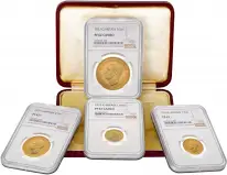 1937 George VI Gold Proof 4 coin Specimen Set NGC PF 62-63 