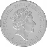 2021 Gothic Crown Portrait 2oz Silver Proof Coin Obverse
