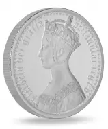 2021 Gothic Crown Portrait 2oz Silver Proof Coin Reverse Side View
