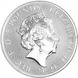 2022 Tudor Beasts Lion of England 2 oz Silver Bullion Coin obverse 1