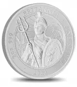 2022 Britannia Silver Proof 2 oz Coin - Core Range side view
