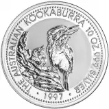 1997 Silver 10 Ounce Kookaburra Coin Australia Perth Mint