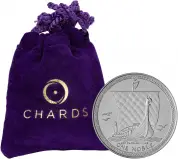 1984 Platinum 1 Ounce Noble Coin Single Isle of Man with Chards bag