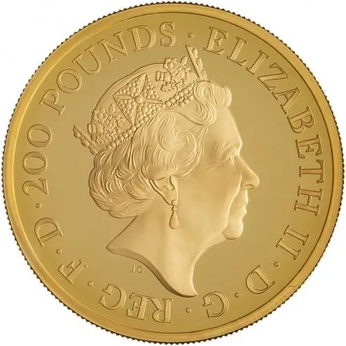 2022 Britannia 2 oz Gold Proof Coin obverse