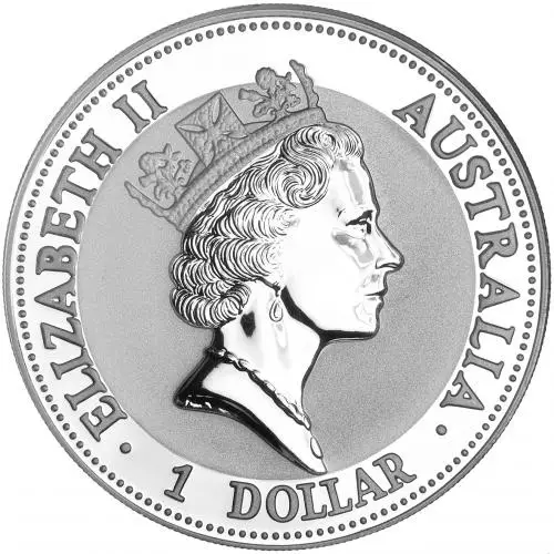 1992 Australian Kookaburra 1 oz Silver Bullion Coin obverse