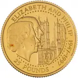 1997 Queen Elizabeth II Golden Wedding Gold Proof £25 Coin 