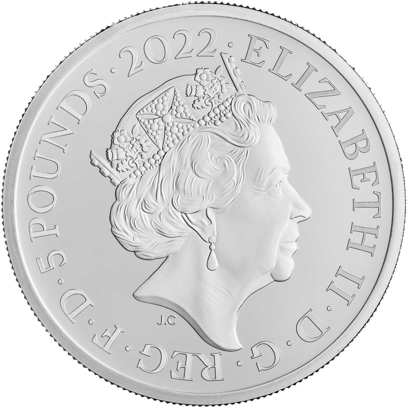 2022 2 oz Silver Proof James I British Monarchs Coin - Chard