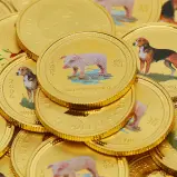 Coloured 0.1 oz Gold Perth Mint Lunar Coins Our Choice - Minty close up image crop