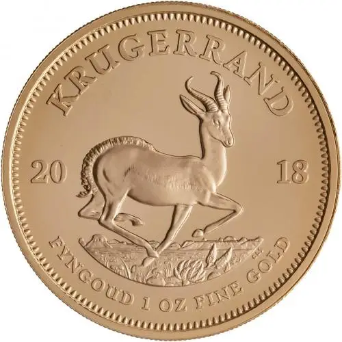 2018 Prestige Gold Proof Krugerrand  Coin Sets South Africa South African Mint 6 Coins reverse design