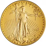 2021 1 oz Gold $50 Eagle Bullion Coin 