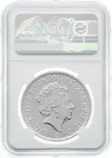 2019 Silver 1 Ounce Britannia First Day Of Issue NGC MS-69 obverse