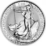 2019 Silver 1 Ounce Britannia First Day Of Issue NGC Reverse