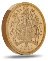 2022 Piedfort Proof Sovereign Pattern Set Side View
