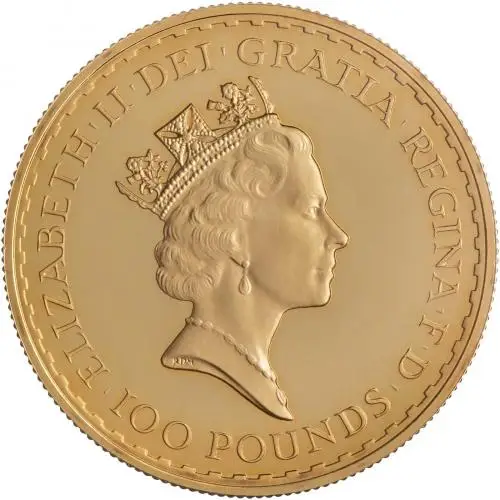 1988 Gold Proof 1 Ounce Britannia  Coin Without Box Without Cert United Kingdom The Royal Mint obverse