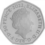 2022 50 Years of Pride Silver Proof 50p Coin obverse