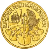 1999 Gold 0.1 Ounce Philharmonic Coin Grade C