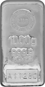The Royal Mint 1kg Cast Silver Bullion Bar - Pre-Owned