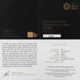 2014 Gold Proof Glasgow Commonwealth Games 50 Pence  Coin Single United Kingdom The Royal Mint certificate and specifications