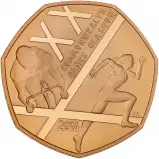 2014 Glasgow Commonwealth Games 50 Pence Gold Proof Coin