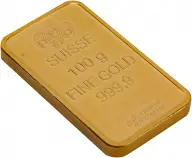100g Gold Wafer Bar Fortuna PAMP Suisse - Pre-Owned Obverse Side View