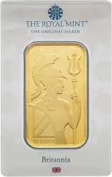 Gold Minted 1 oz Britannia Bar Royal Mint - Pre-Owned
