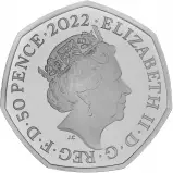 2022 Birmingham Commonwealth Games Silver Proof Piedfort 50p Coin obverse