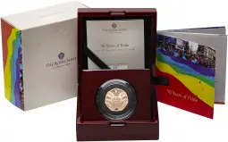 2022 50 Years of Pride Gold Proof 50p Coin