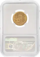 1852 Gold Graded Victoria Young Head Shield Sovereign NGC MS-61 Coin slabbed 2