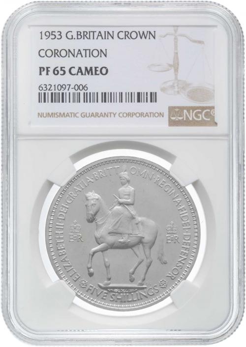 1953 イギリス エリザベス2世 NGC 白銅貨 PF65 CAMEO 1953 イギリス エリザベス2世 NGC 白銅貨 PF65 CAMEO 1953 イギリス