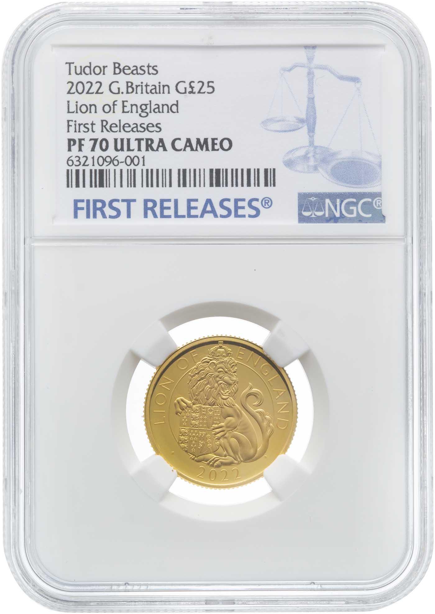 2022 大英帝国王冠 Gilt $1 プルーフ銀貨 NGC PF70UCFR② Great Britain 100 Pounds 2022 Gold 1oz NGC PF 70 UC HM QE II