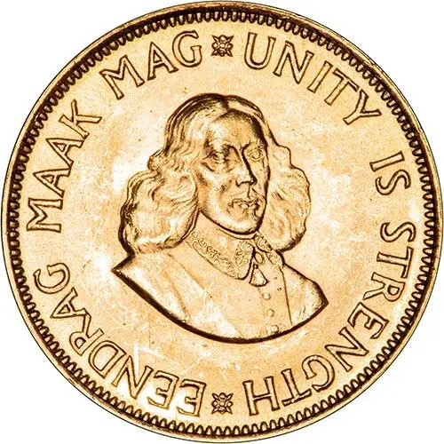 1962 Gold South African 2 Rand Bullion 22375