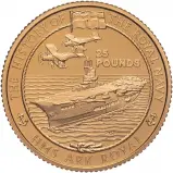 2005 Guernsey 'HMS Ark Royal' £25 Gold Proof Coin