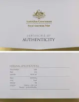 2019 Elizabeth II 6th Portrait Perth Mint Australian Gold Proof $200 Coin With Cert
