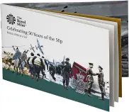 2019 Gold Proof Piedfort Elizabeth II British Culture Military Pound Sterling 50 Pence Coin Set with Cert United Kingdom The Royal Mint 5 Coins information booklet