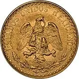 1945 Gold Mexico 2 Pesos 20894
