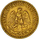 1920 Dos 2 Pesos Gold Coin Mexico - Pre-Owned