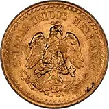 1945 Gold Mexico 2.5 Pesos