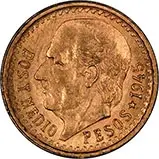 1945 Gold Mexico 2.5 Pesos 23602