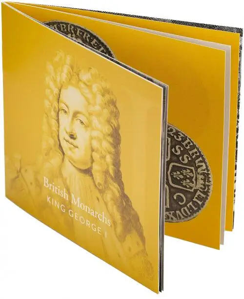 2022 George I Silver Proof 2 oz Coin - The British Monarchs Collection info booklet