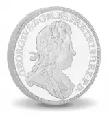 2022 George I Silver Proof 2 oz Coin - The British Monarchs Collection side view