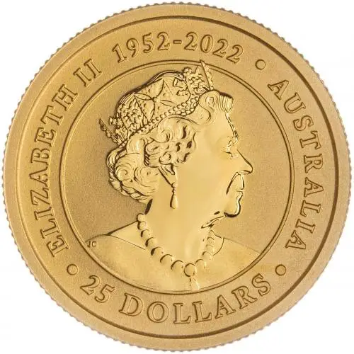 2023 Kangaroo Nugget 0.25 oz Gold Perth Mint Bullion Coin obverse