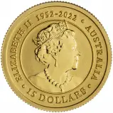2023 Kangaroo Nugget 0.1oz Gold Perth Mint Bullion Coin obverse