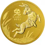 2023 Year of the Rabbit Perth Mint Australian Lunar 1 oz Gold Bullion Coin