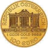 2023 Gold 1 oz Philharmonic Bullion Coin obverse crop chards image