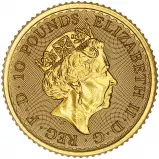 2023 Queen Elizabeth II Britannia 0.1 oz Gold Bullion Coin obverse chards