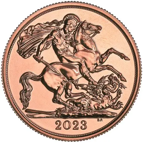 2023 Coronation Gold Bullion Double Sovereign reverse