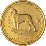 2006 Lunar Year of the Dog 1 oz Gold Perth Mint Bullion Coin