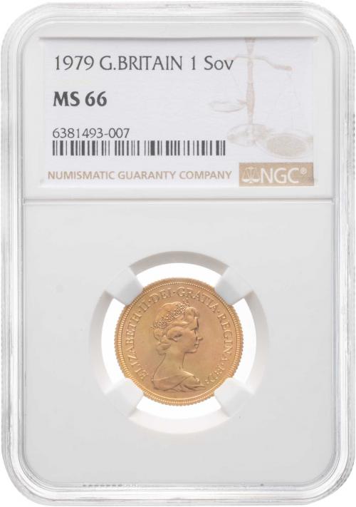 1979 QEII Graded Sovereign NGC MS-66 Bullion Coin | Chards